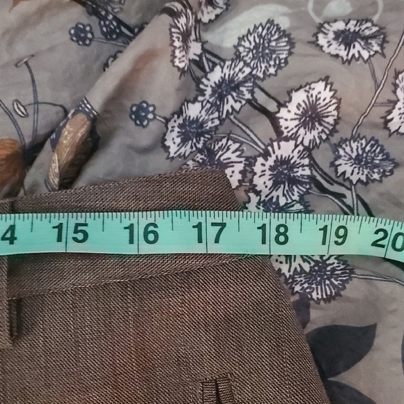 Larry Levine Womens Lined Elegant Brown Dress Pants - Picture 10 of 10